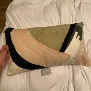 West Elm color block abstract throw pillow